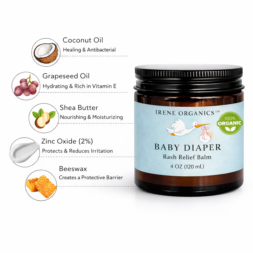 Baby Diaper Rash Relief Balm - LittleLullabyLoft