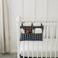 Baby Crib Diaper Caddy Storage Organizer Nursery Room - LittleLullabyLoft