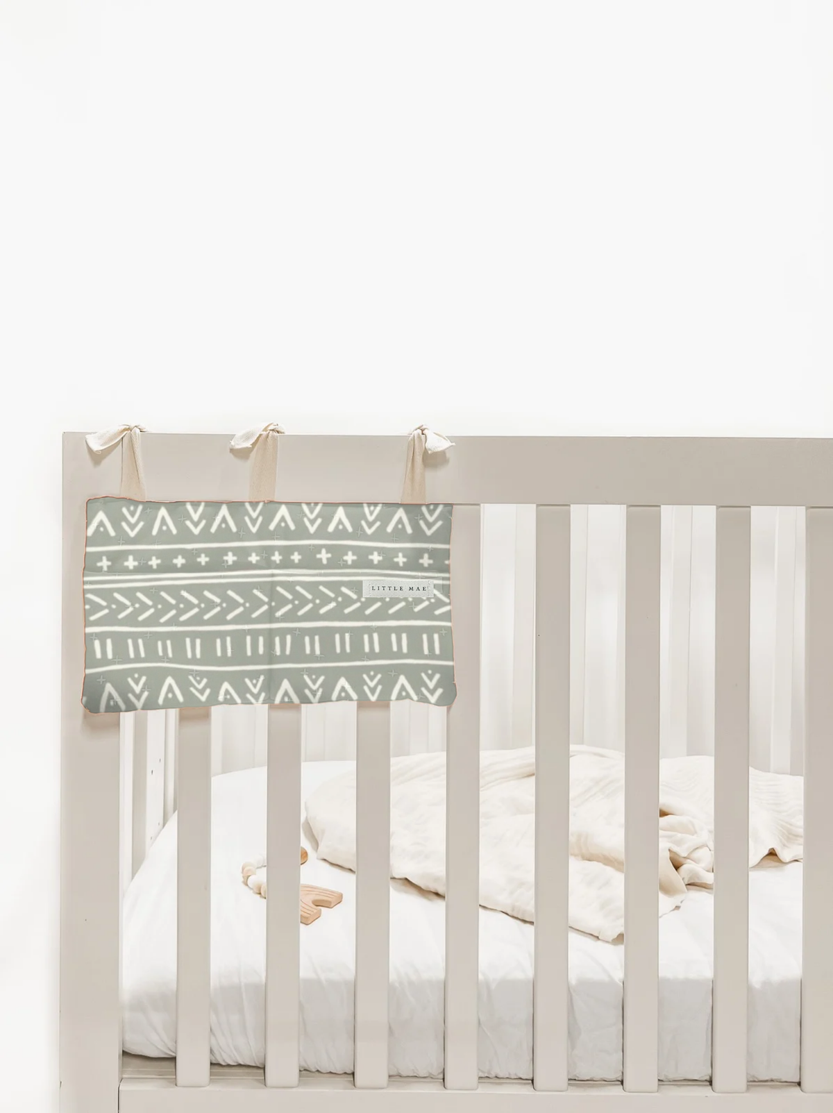 Baby Crib Diaper Caddy Storage Organizer Nursery Room - LittleLullabyLoft