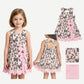 Sleeveless camo bow duck scallop kids girls athletic dress - LittleLullabyLoft