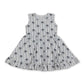 Sleeveless black bow heart ruffle kids girls dresses - LittleLullabyLoft