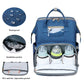 USB Diaper Backpack with Foldable Baby Bed Changing Mat - LittleLullabyLoft
