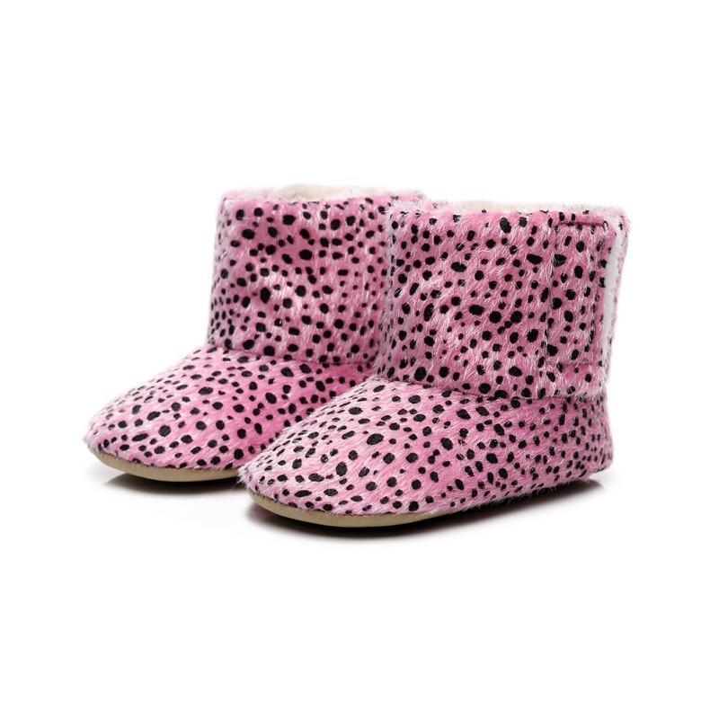 Cute Baby Infants Shoes Dot Knitting Boots Casual Non-slip Soft Soled Walking Shoes - LittleLullabyLoft