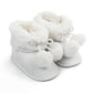 Cute Baby Infants Shoes Dot Knitting Boots Casual Non-slip Soft Soled Walking Shoes - LittleLullabyLoft