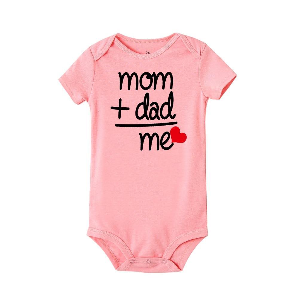 Modern Newborn Toddler Baby Boy Girl Dad +Mom Outfit Costume Romper Short Sleeve Clothes Jumpszuit for Baby Girl and Baby Boys - LittleLullabyLoft