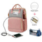 USB Diaper Backpack with Foldable Baby Bed Changing Mat - LittleLullabyLoft