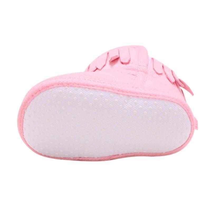 Cute Baby Infants Shoes Dot Knitting Boots Casual Non-slip Soft Soled Walking Shoes - LittleLullabyLoft