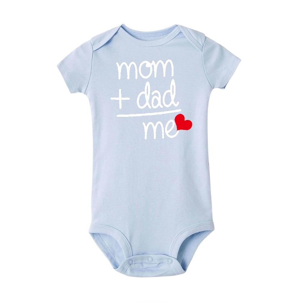 Modern Newborn Toddler Baby Boy Girl Dad +Mom Outfit Costume Romper Short Sleeve Clothes Jumpszuit for Baby Girl and Baby Boys