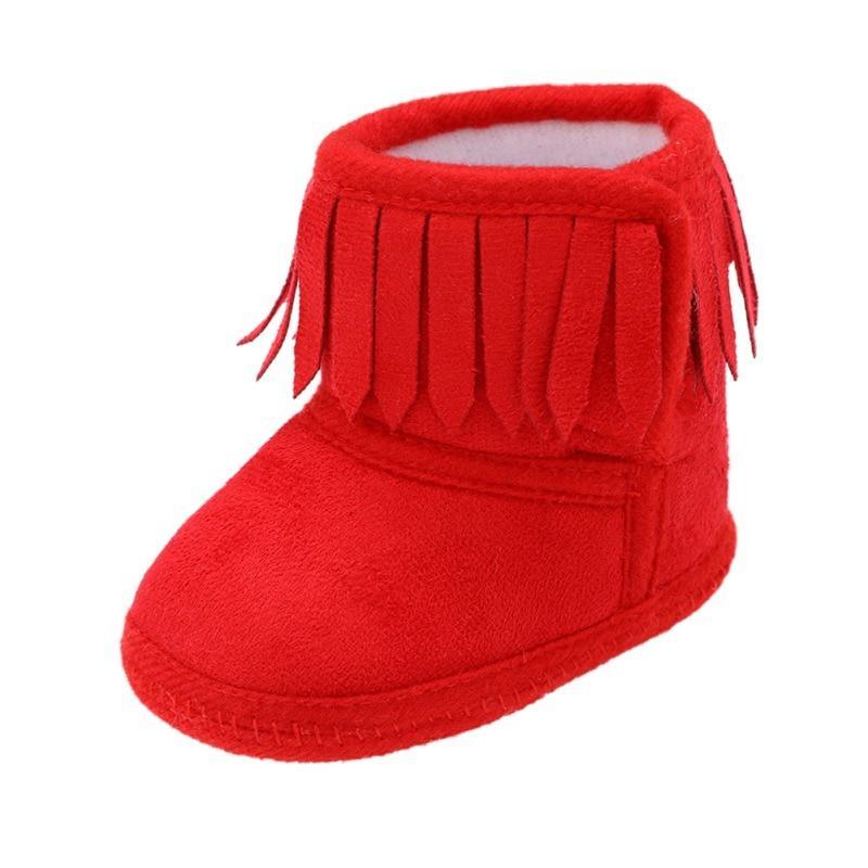 Cute Baby Infants Shoes Dot Knitting Boots Casual Non-slip Soft Soled Walking Shoes - LittleLullabyLoft