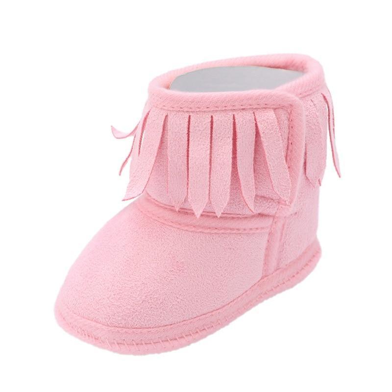 Cute Baby Infants Shoes Dot Knitting Boots Casual Non-slip Soft Soled Walking Shoes - LittleLullabyLoft
