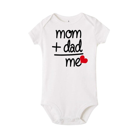 Modern Newborn Toddler Baby Boy Girl Dad +Mom Outfit Costume Romper Short Sleeve Clothes Jumpszuit for Baby Girl and Baby Boys - LittleLullabyLoft