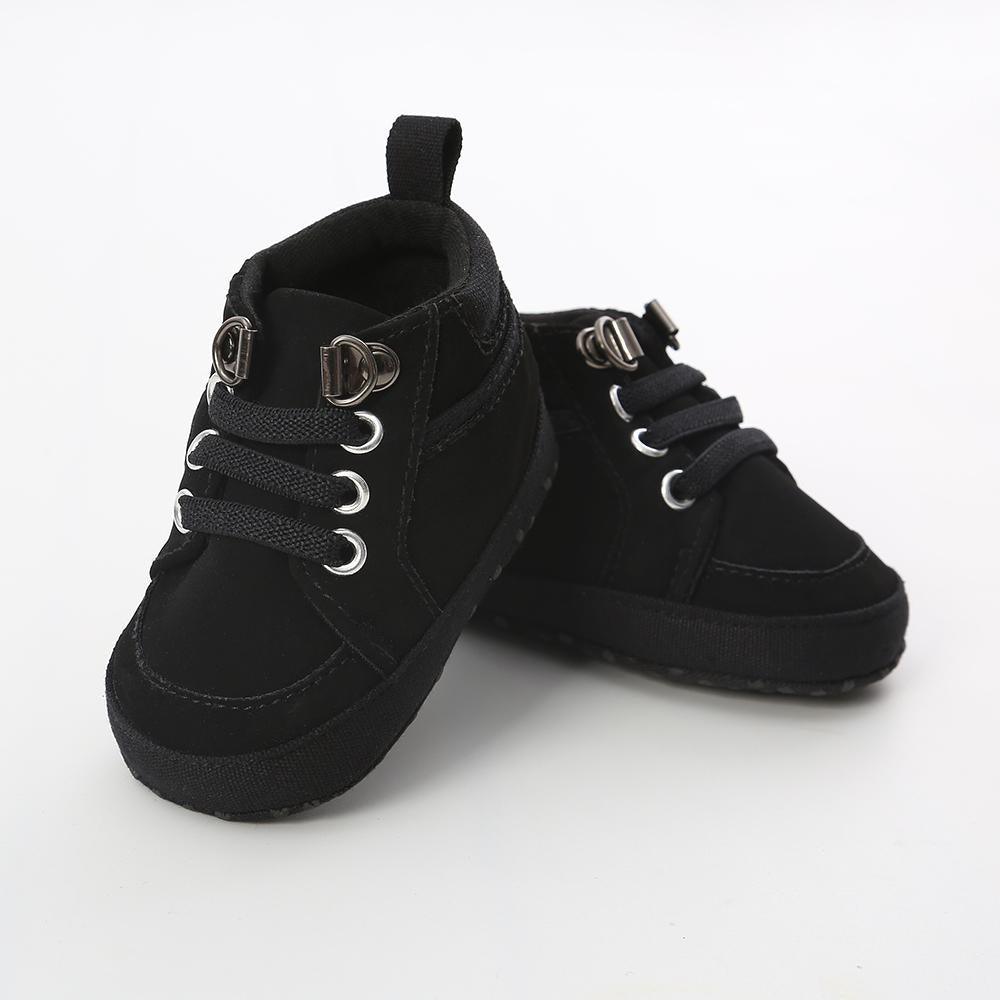 Warm Infant Baby First Walkers Soft Sole Newborn Leather High Top Non-slip Shoes Sneaker Baby Shoes - LittleLullabyLoft