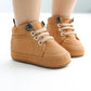 Warm Infant Baby First Walkers Soft Sole Newborn Leather High Top Non-slip Shoes Sneaker Baby Shoes - LittleLullabyLoft
