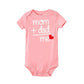Modern Newborn Toddler Baby Boy Girl Dad +Mom Outfit Costume Romper Short Sleeve Clothes Jumpszuit for Baby Girl and Baby Boys - LittleLullabyLoft