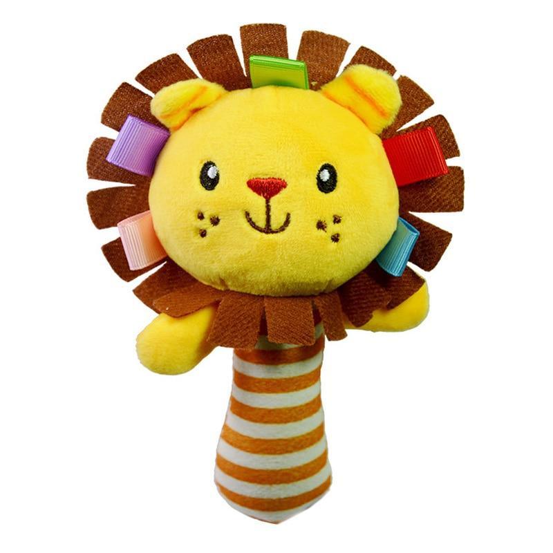 Newborn Baby Toys 0-12 Months Cartoon Baby Plush Rattle Mobile Bell Toy Infant Toddler Early Educational Toys For Kids - LittleLullabyLoft