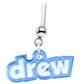 Custom Flexible PTFE Blue Personalized Name Pregnancy Belly Ring - LittleLullabyLoft