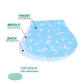 New Baby 100% Cotton Three Layers Waterproof Lightweight Natural Burp Curved Bibs For Baby Accessories - LittleLullabyLoft