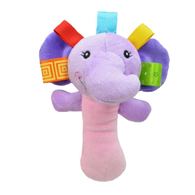 Newborn Baby Toys 0-12 Months Cartoon Baby Plush Rattle Mobile Bell Toy Infant Toddler Early Educational Toys For Kids - LittleLullabyLoft