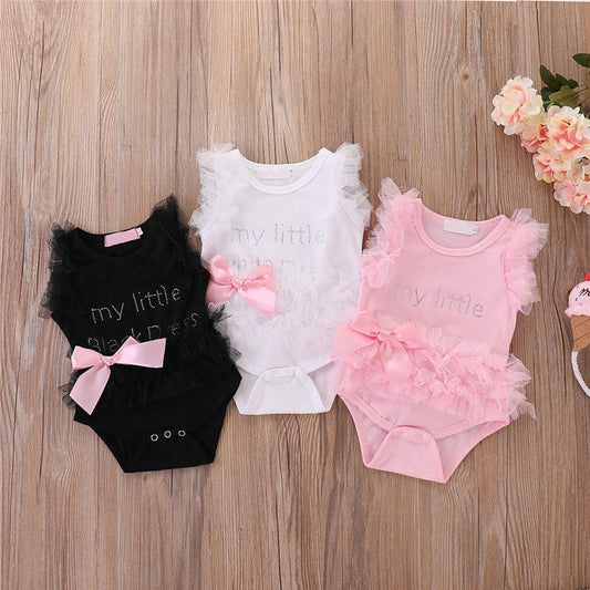Infant Girls Bodysuits No Sleeve Baby Clothes Summer Newborn Baby Clothes Outfit Infant Romper Jumpsuit for Girls - LittleLullabyLoft