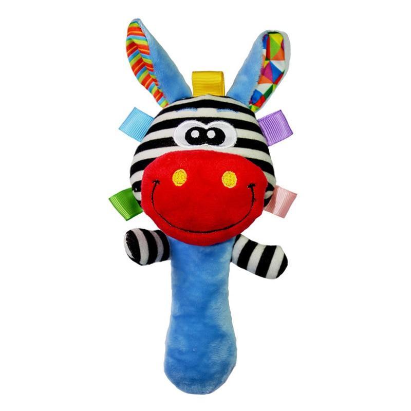 Newborn Baby Toys 0-12 Months Cartoon Baby Plush Rattle Mobile Bell Toy Infant Toddler Early Educational Toys For Kids - LittleLullabyLoft