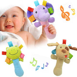 Newborn Baby Toys 0-12 Months Cartoon Baby Plush Rattle Mobile Bell Toy Infant Toddler Early Educational Toys For Kids - LittleLullabyLoft