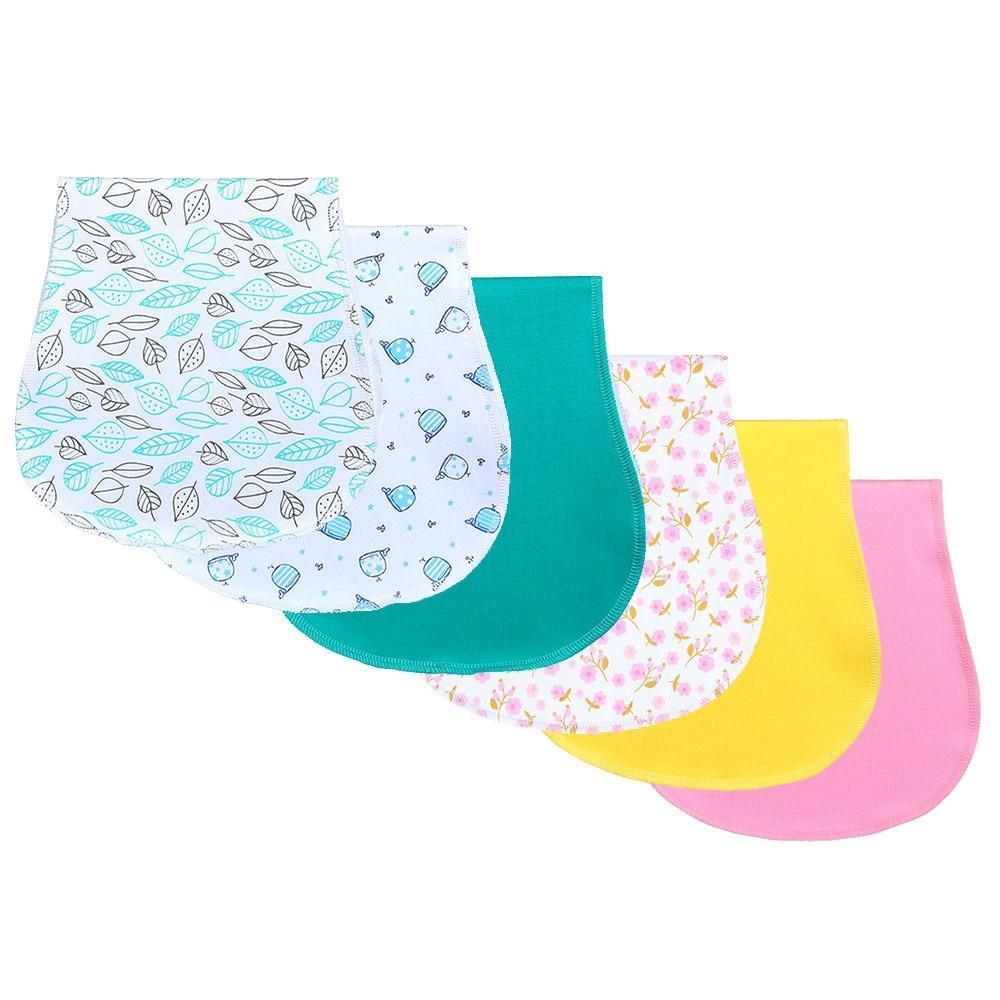 New Baby 100% Cotton Three Layers Waterproof Lightweight Natural Burp Curved Bibs For Baby Accessories - LittleLullabyLoft