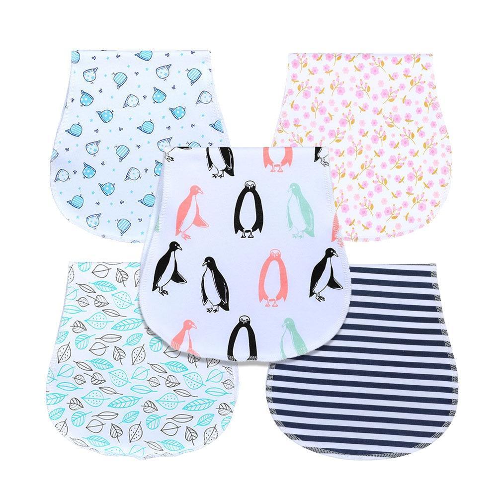 New Baby 100% Cotton Three Layers Waterproof Lightweight Natural Burp Curved Bibs For Baby Accessories - LittleLullabyLoft