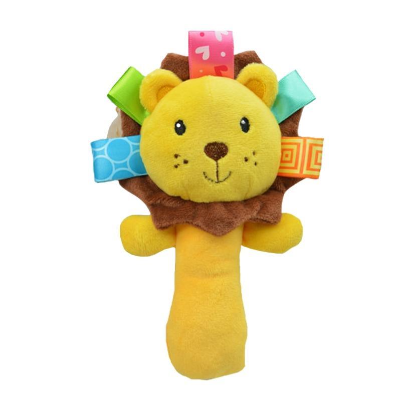 Newborn Baby Toys 0-12 Months Cartoon Baby Plush Rattle Mobile Bell Toy Infant Toddler Early Educational Toys For Kids - LittleLullabyLoft