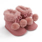 Cute Baby Infants Shoes Dot Knitting Boots Casual Non-slip Soft Soled Walking Shoes - LittleLullabyLoft