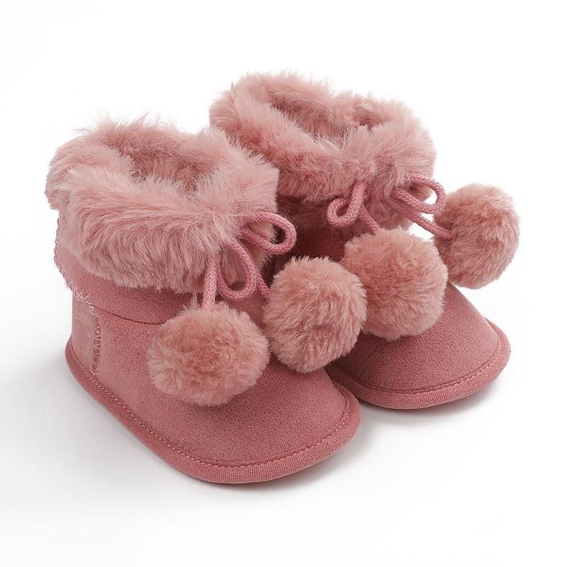 Cute Baby Infants Shoes Dot Knitting Boots Casual Non-slip Soft Soled Walking Shoes - LittleLullabyLoft