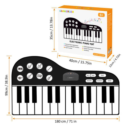 Musical Piano Instruments Toys Mat for Children Kids Music Carpets Touch Play with Sound Musical Rug Music Learning Toy For Kids - LittleLullabyLoft