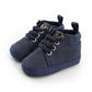 Warm Infant Baby First Walkers Soft Sole Newborn Leather High Top Non-slip Shoes Sneaker Baby Shoes - LittleLullabyLoft