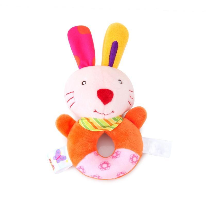 Newborn Baby Toys 0-12 Months Cartoon Baby Plush Rattle Mobile Bell Toy Infant Toddler Early Educational Toys For Kids - LittleLullabyLoft