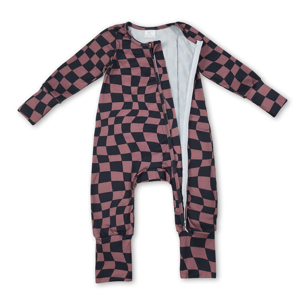 Long sleeves baby boy fall zipper romper