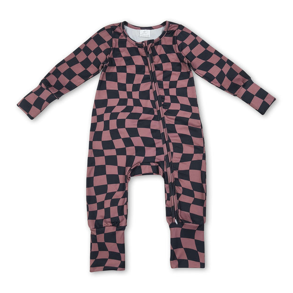 Long sleeves baby boy fall zipper romper