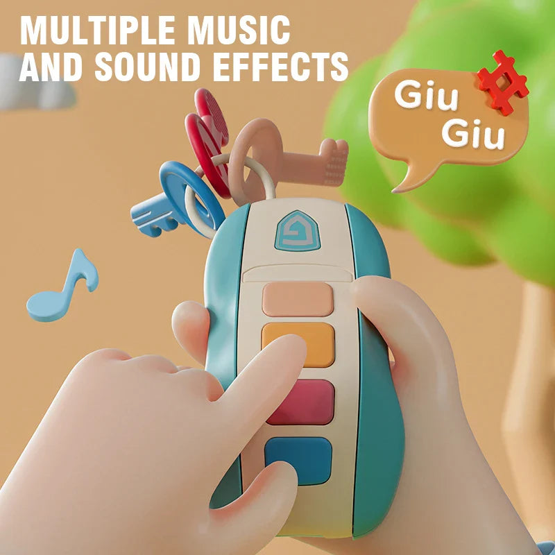 Musical Car Key Toy – Smart Vocal Remote for Baby & Toddler Play - LittleLullabyLoft