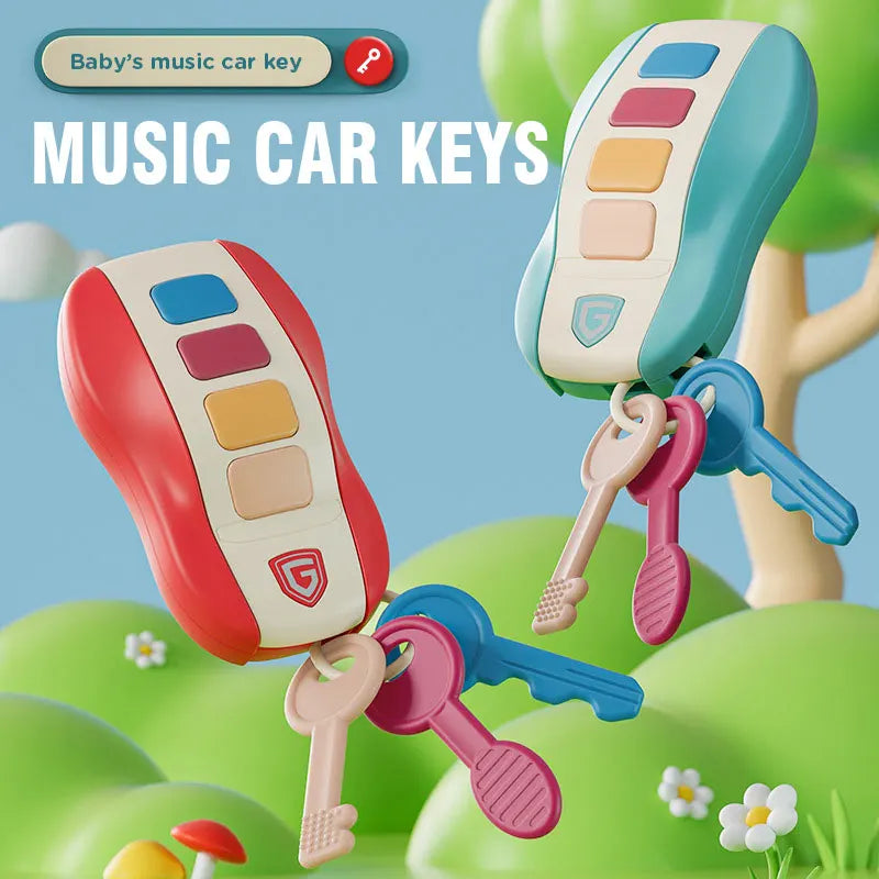 Musical Car Key Toy – Smart Vocal Remote for Baby & Toddler Play - LittleLullabyLoft