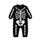 Skeleton Halloween Long Sleeve Knit Baby Romper