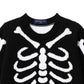 Skeleton Halloween Long Sleeve Knit Baby Romper