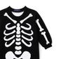 Skeleton Halloween Long Sleeve Knit Baby Romper
