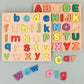 Kids Alphabetic Arithmetic Number Geometric Shapes Wooden Puzzle Montessori Preschool Learning Educational Game Toy for Children - LittleLullabyLoft