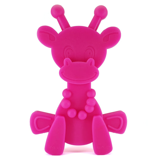 Little bamBAM Baby Teething Toy - Magenta - LittleLullabyLoft