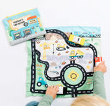 Toy Car Mat with Cars - All-in-One Travel Play Set - LittleLullabyLoft