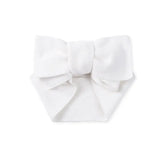 Knitted Oversized Topknot in White