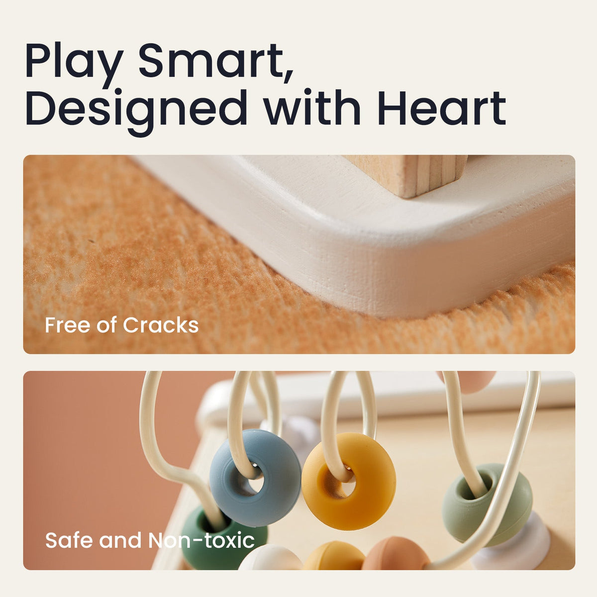 Tiny Land® Cottage Activity Cube - Morandi - LittleLullabyLoft