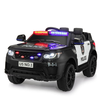 TOBBI 12V Electric Kids Ride On Toy Police Car - LittleLullabyLoft