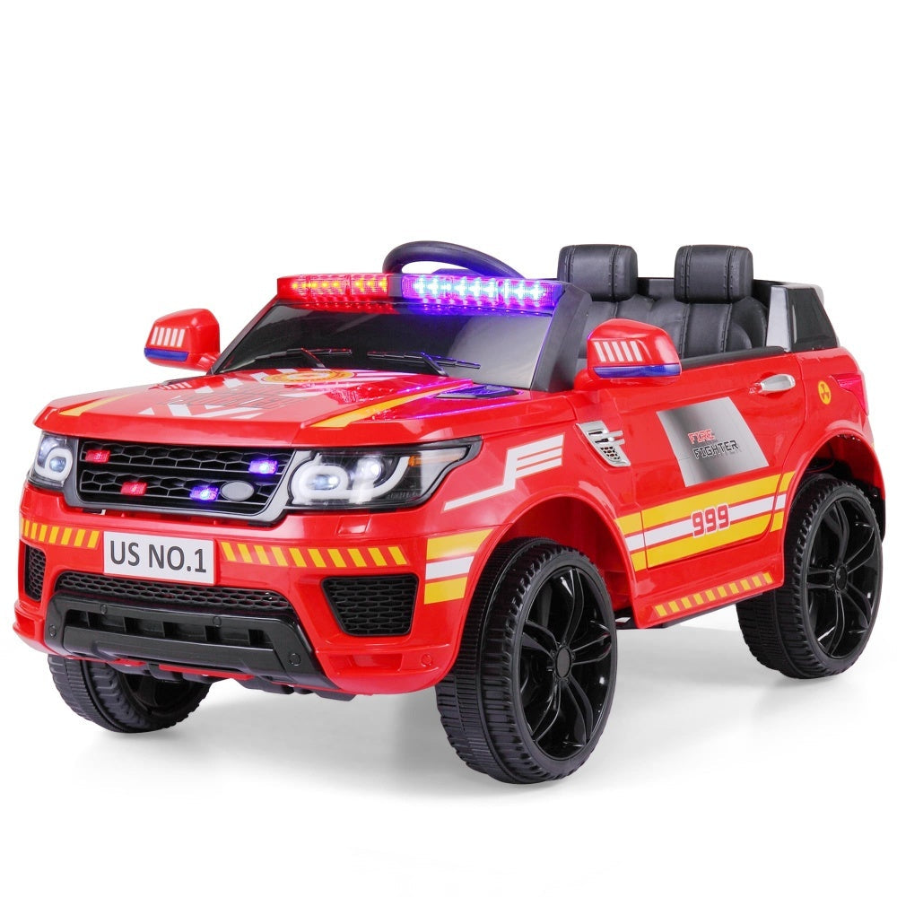 TOBBI 12V Electric Kids Ride On Toy Police Car