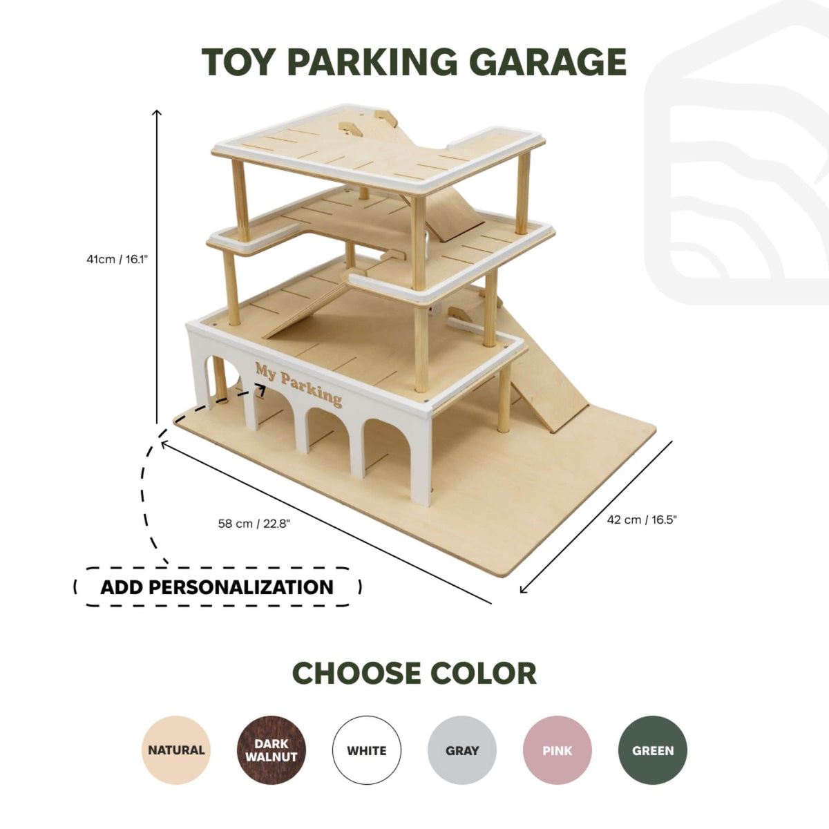 Toy Parking Garage - LittleLullabyLoft