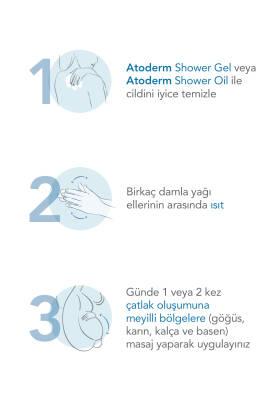 Bioderma Atoderm 2-in-1 Body Oil for Stretch Mark Prevention & Moisturizing - 5.07 fl oz, Non-Greasy, Pregnancy Skincare