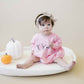 Dancing Skeletons Sweatshirt Romper - Pink
